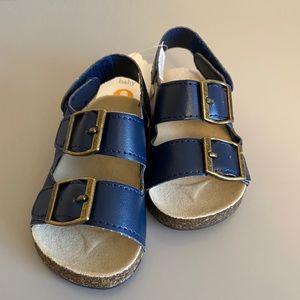 Gymboree Blue Buckle Baby Sandals Vegan Leather